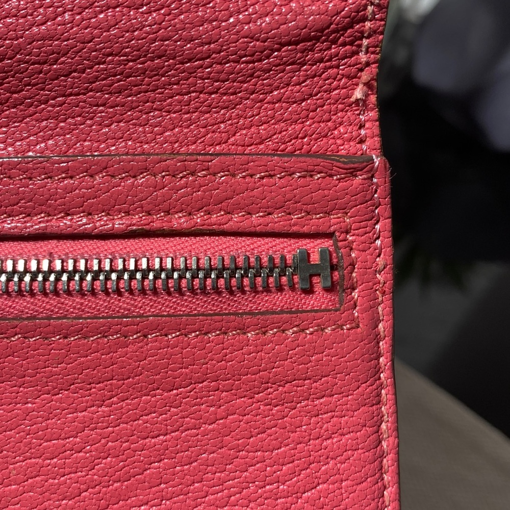 Authentic Rare Pink Hermes Bearn Wallet - Picture 8 of 16